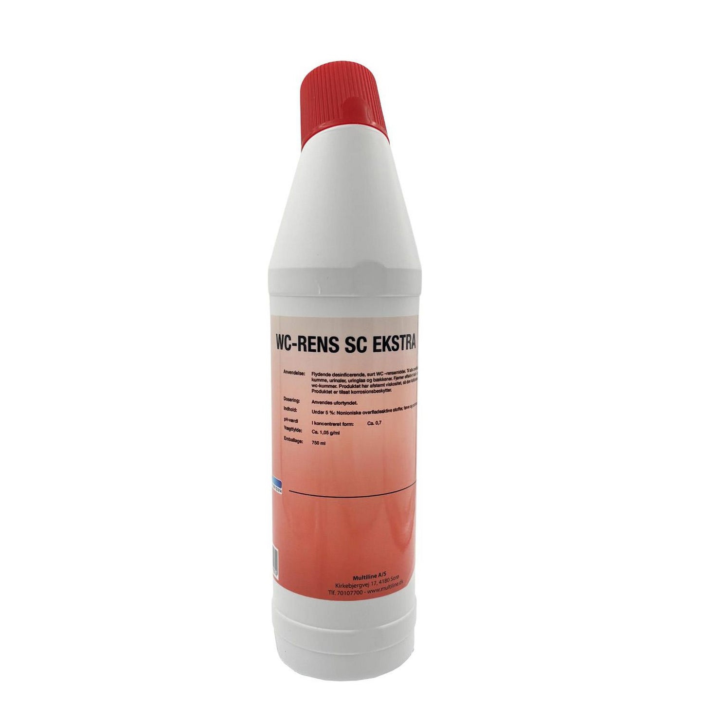 Toiletrens Flydende SC WC-Rens Extra 750ml med Farve/Parfume Grøn Stærkt Surt,750 ml/fl