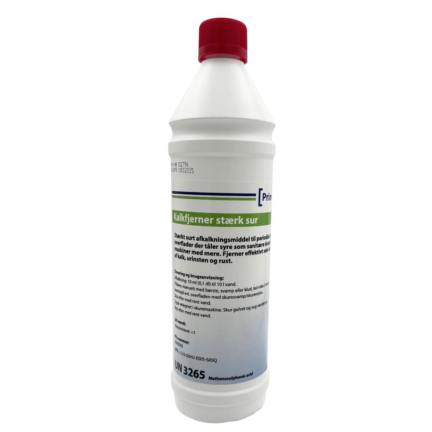 Kalkfjerner Stærkt surt Prime Source Ren Gel 1ltr med Farve/Parfume Pink,1 ltr/fl