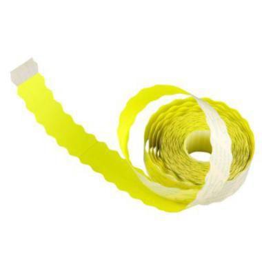 Etiket 26x12 mm Let Aftagelig Gul til Prispistol,1500 stk/rl