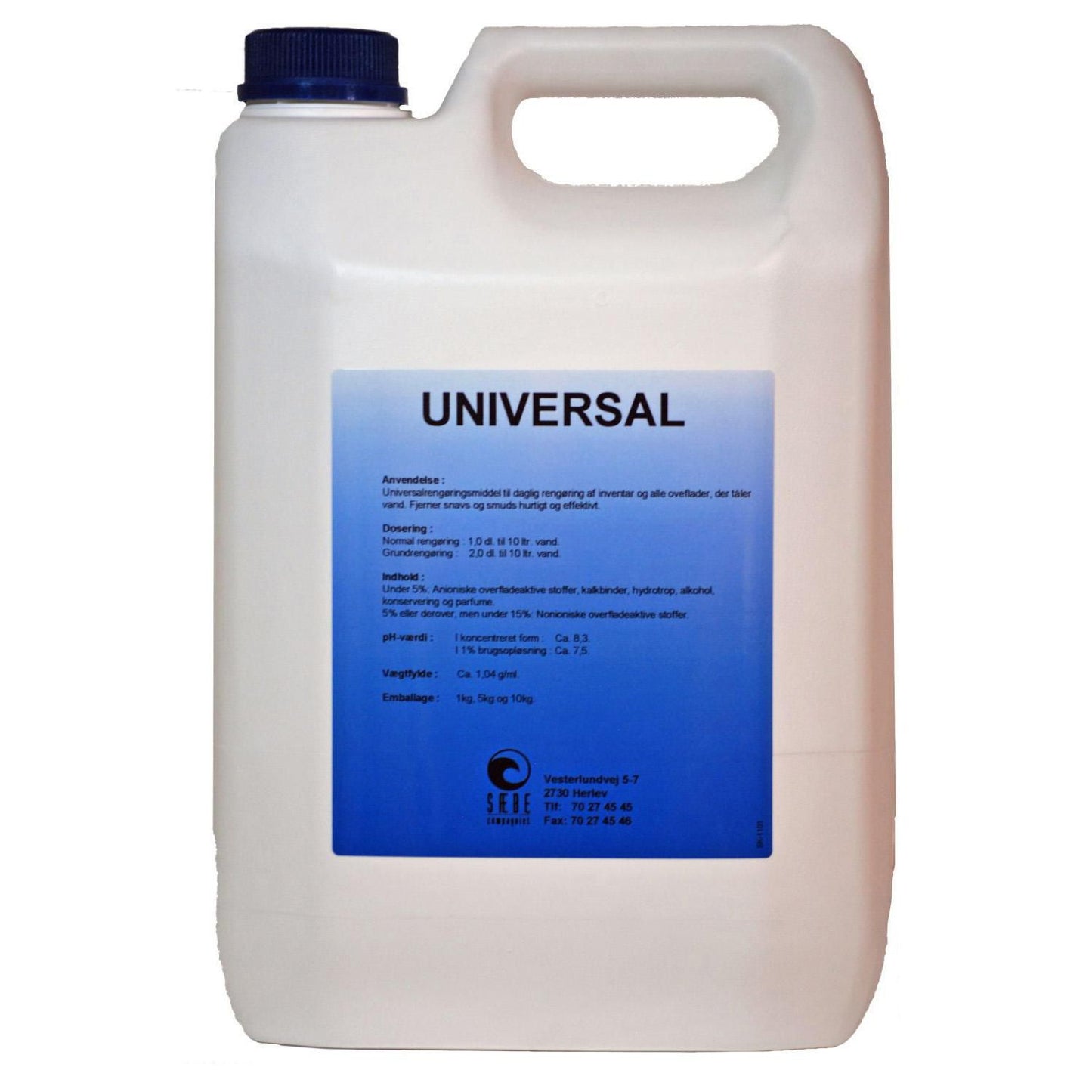 Universalrengøring SC Universalrens 5ltr med Parfume/Alkohol uden Farve,5 ltr/dnk