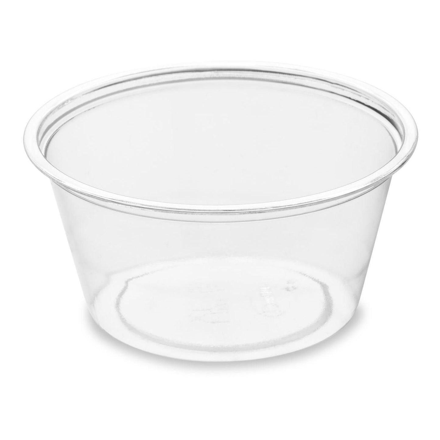 Dressingbæger 60 ml rund Ø62x30 mm RPET Klar,25 pk x 100 stk/krt