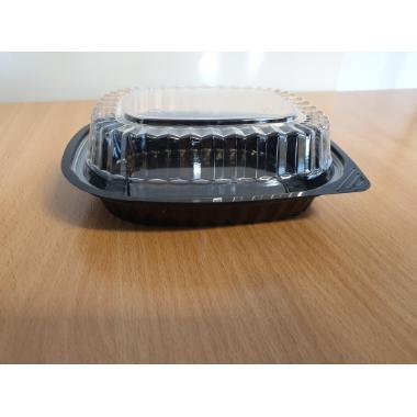 Sushibakke 300 ml 177x148x57 mm PP Sort m/Højt låg Lille,8 pk x 50 stk/krt