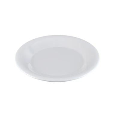 Tallerken flad Ø23 cm Melamin Hvid,6 stk/krt