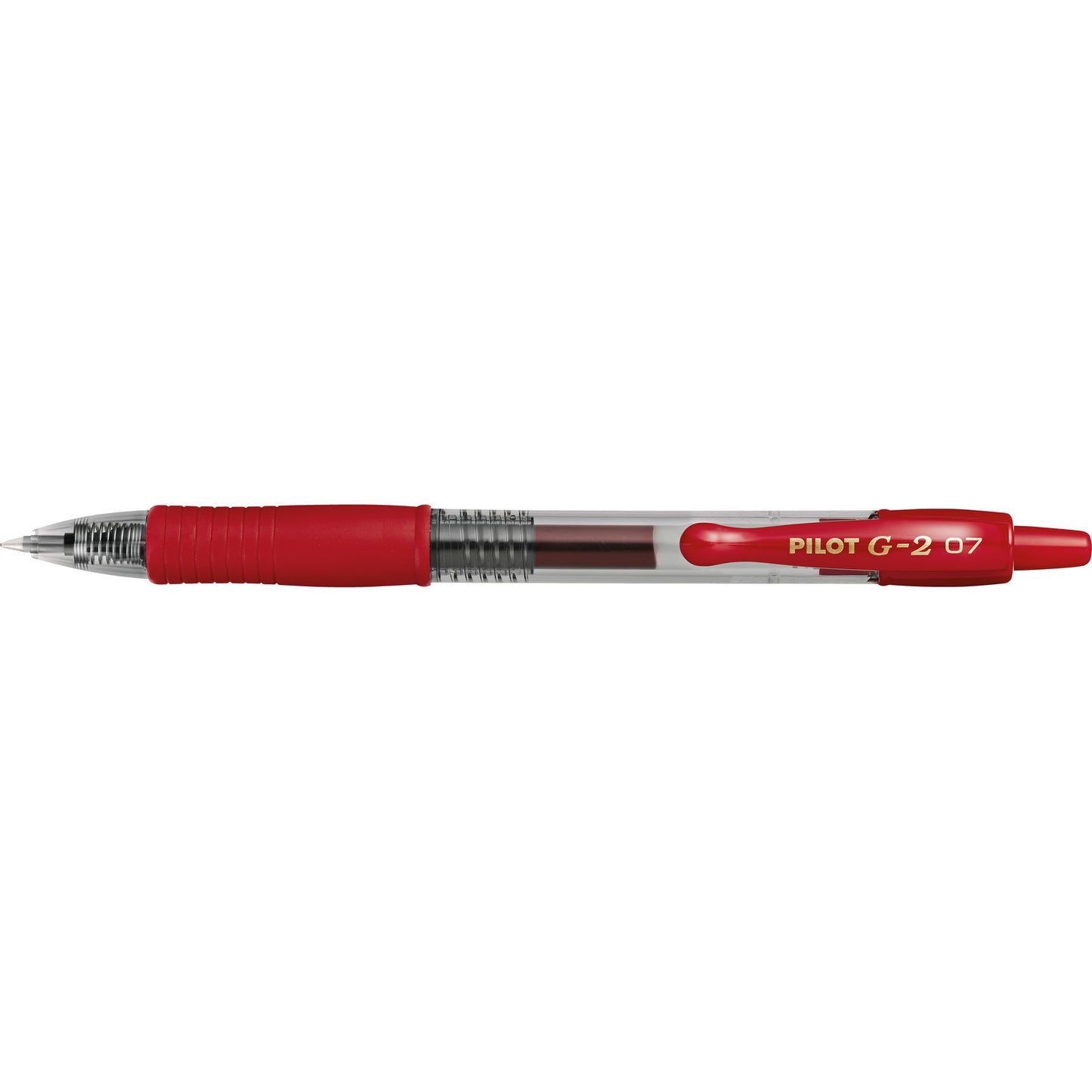 Pilot G2 gelpen med 0,7 mm spids i skrivefarven rød