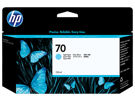HP C9390A cyan blækpatron, 130 ml