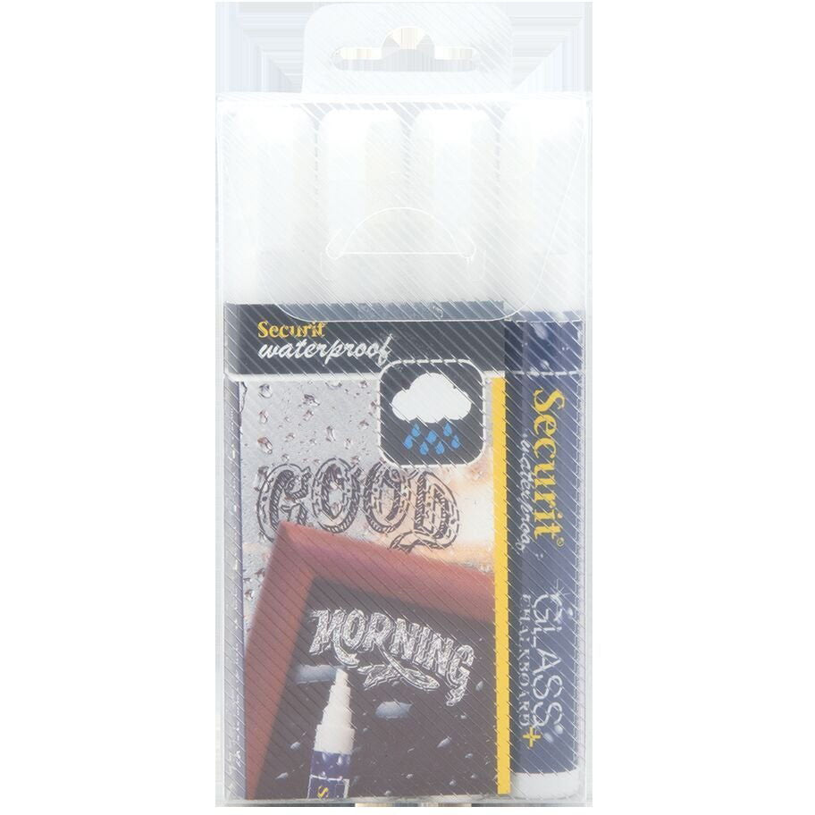 Securit kridtmarker 2-6mm 4stk
