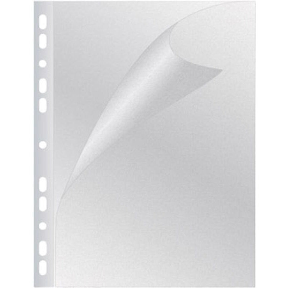 Q-connect plastlomme A4 120my top/venstre 100stk