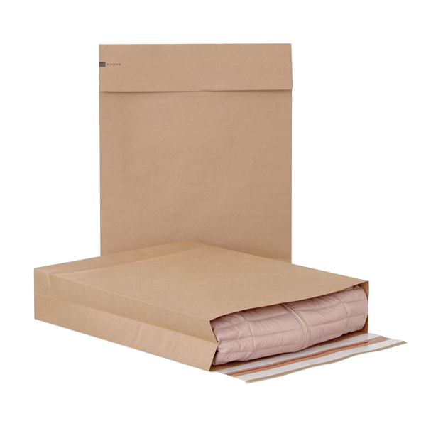 Papirforsendelsespose 250x350x50mm brun 250stk