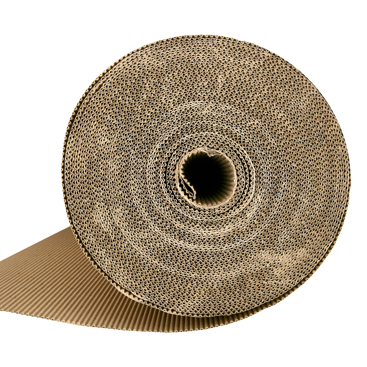 Bølgepap 30cmx70m brun