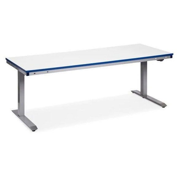 Arbejdsbord ErgoMini 80x150cm lysegrå 180kg