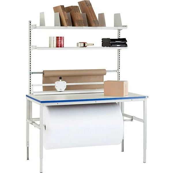 Pakkebord kombination 5 80x200cm lysegrå 150kg
