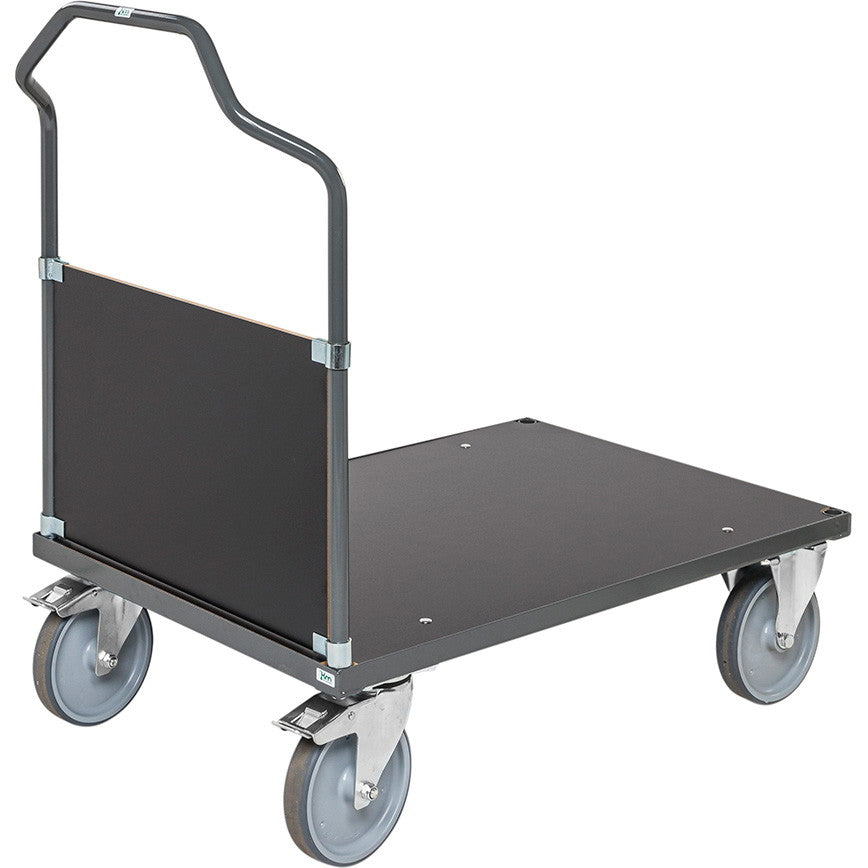 Kongamek platformsvogn 1090x700x1065mm mørkgrå/sort