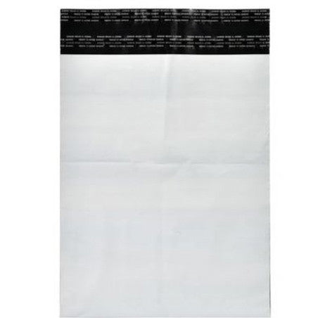Forsendelsesposer m/limluk 230x325mm 50my hvid 100stk
