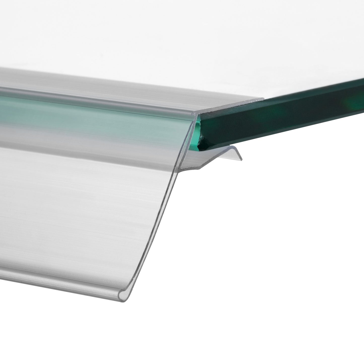 GLS hyldeforkant t/glas 26x885mm transparent