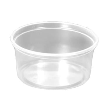 Salatbæger Delipack Ø101mm 250ml Rund PP Semitransparentt,20 pk x 50 stk/krt