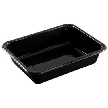 Bakke 1-rum 2227-1D 227x178x50 mm HICPET Sort OMPAK 4 ps x 90 stk/krt,4 pk x 90 stk/krt