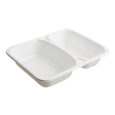 Bakke 2-rum 2227-2K 450/610 ml 227x178x43 mm CPET Hvid,360 stk/krt