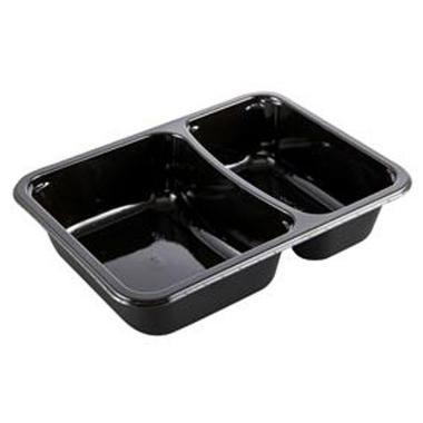 Bakke 2-rum 2171-2B 215/315 ml 171x127x38 mm CPET Sort,816 stk/krt