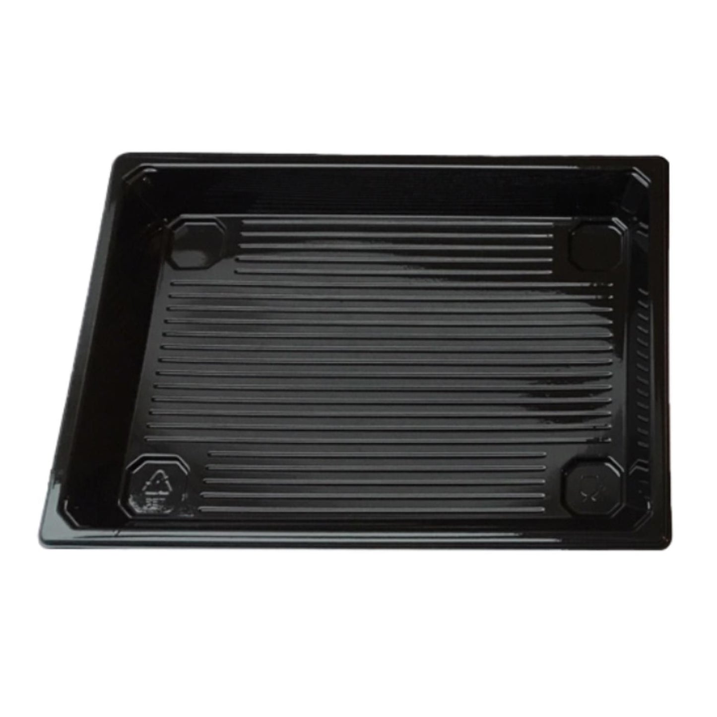 Sushibakke 241x175x28 mm RPET Sort,300 stk/krt