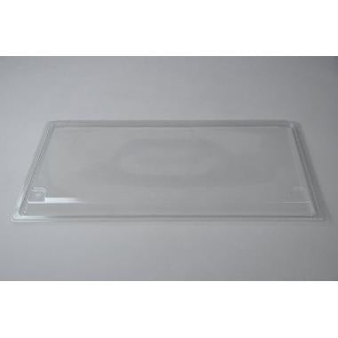 Plastlåg 500x280x28 mm APET Klar til Sushibakke,75 stk/krt