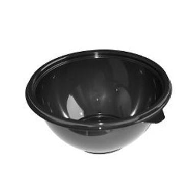 Bowle skål 1000 ml Ø180x70 mm Rund PET Sort,360 stk/krt