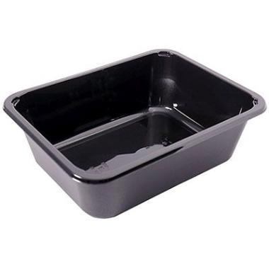 Bakke 1-rum 2227-1O 1965 ml 227x178x70 mm CPET Sort,216 stk/krt