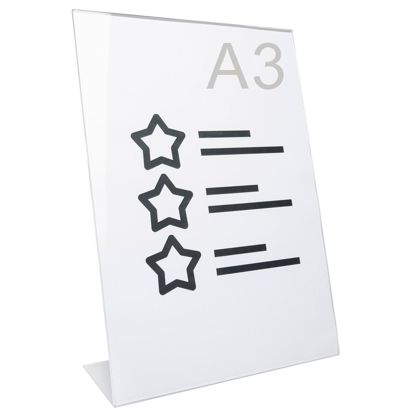 Displayholder A3 Skrå højform,stk