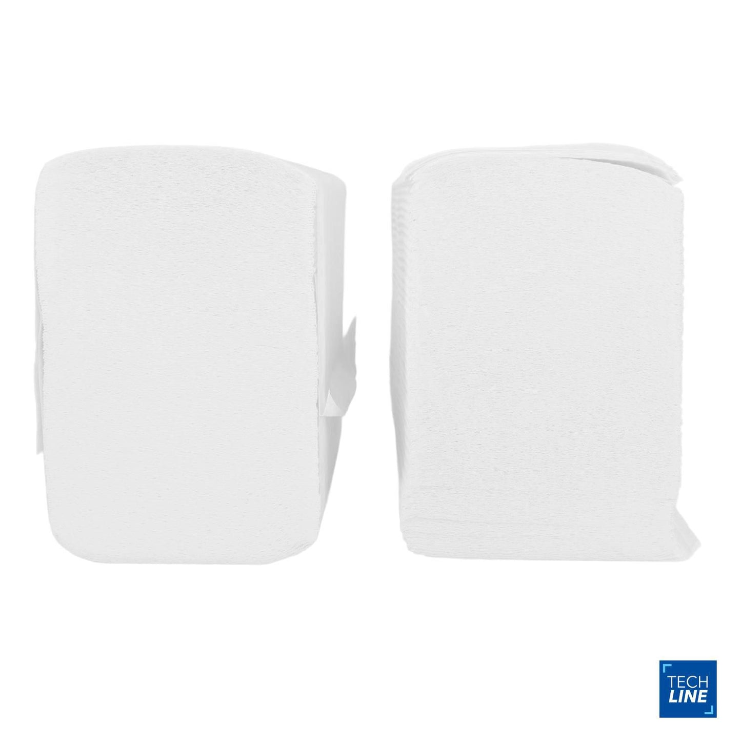 Håndklædeark Techline Z-fold 2-lag L24x20.2x12cm Nyfiber. Hvid,25 pk x 150 stk/krt