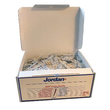 Tandstik 65 mm træ trekantet FSC enkeltpak i klar hvid folie Multiline,3000 stk/krt