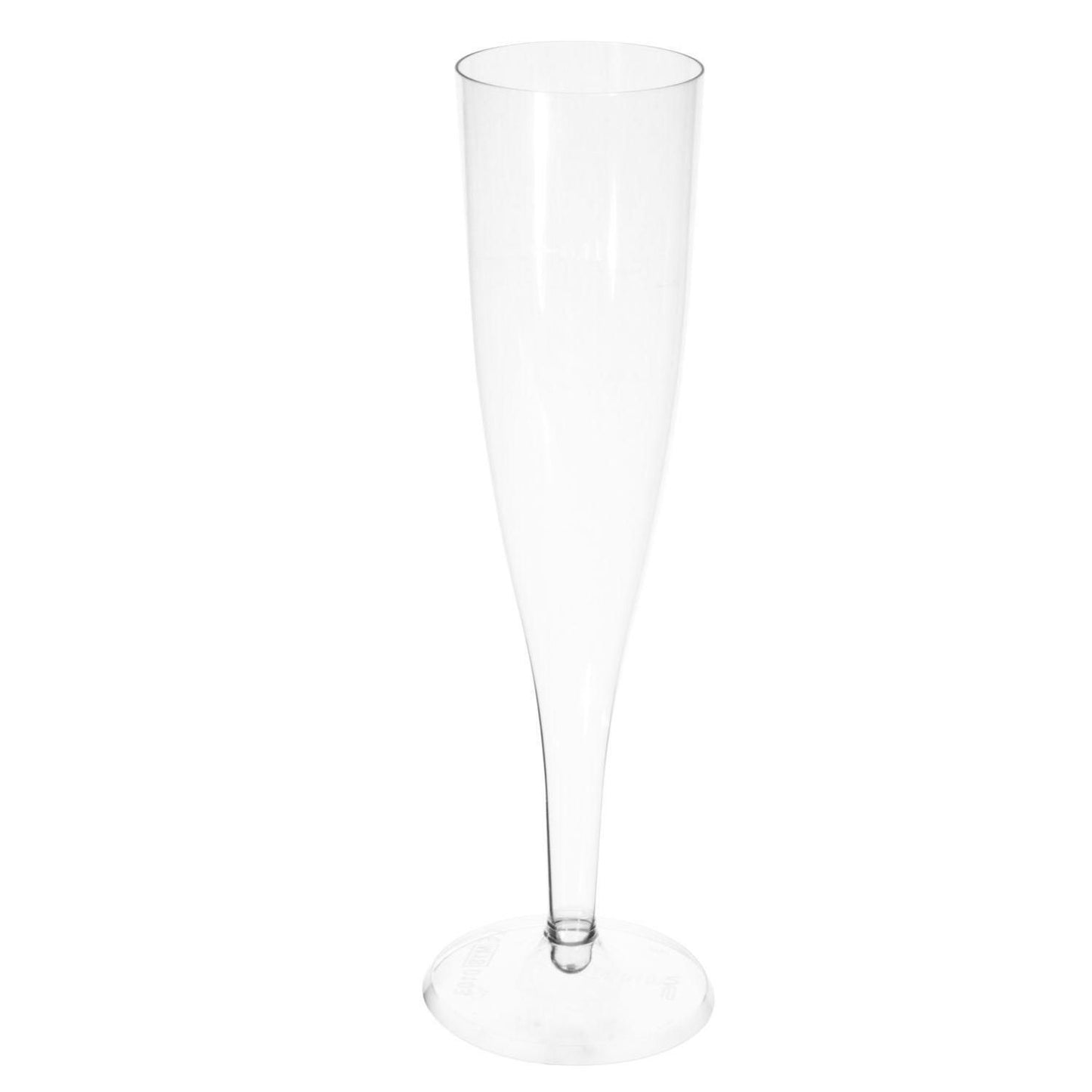 Champagneglas 10 cl H20 cm på fast fod PS i displayæske,10 stk/pk