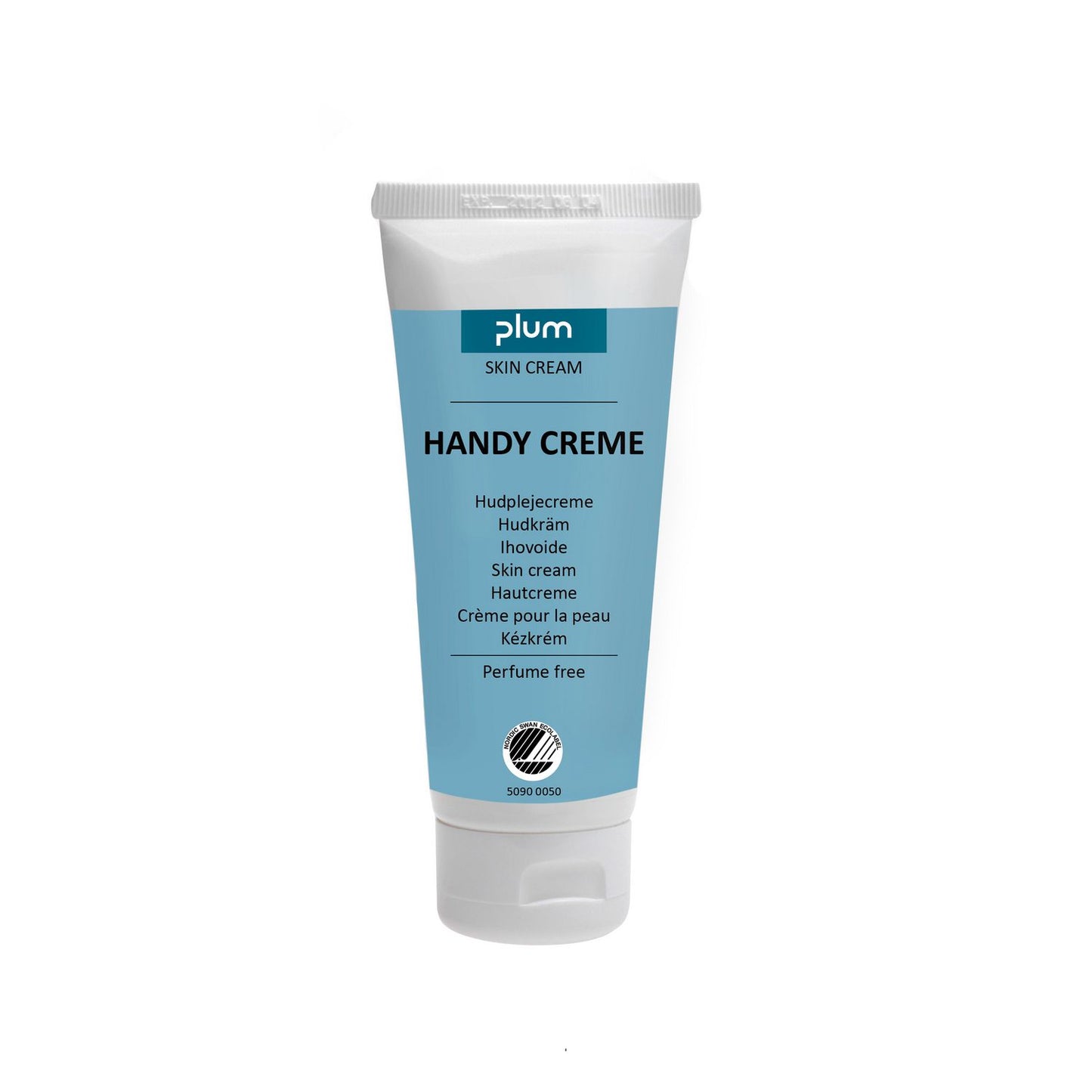 Hudcreme Plum Handy Creme 100ml Svanemærket uden Parfume Snaplåg 15% fedt,18 tub x 100 ml/krt