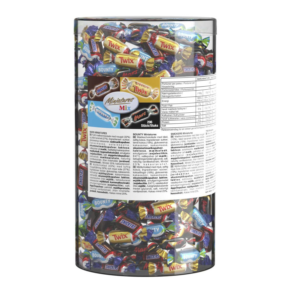 Chokolade, Mars Miniature Mix , cylinder, 3 kg