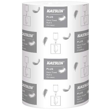 Håndklæderulle Katrin Plus S 2-lag 60 m uden Hylse Uperforeret Nyfiber,12 rl/krt