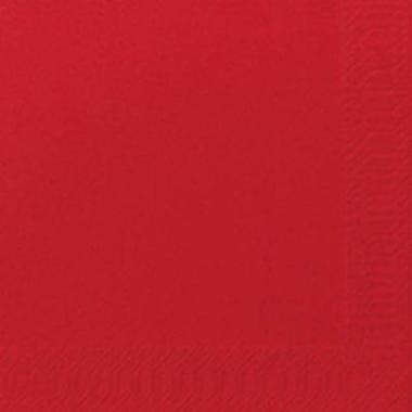 Serviet Duni 24x24cm 3-lag Rød,250 stk/pk