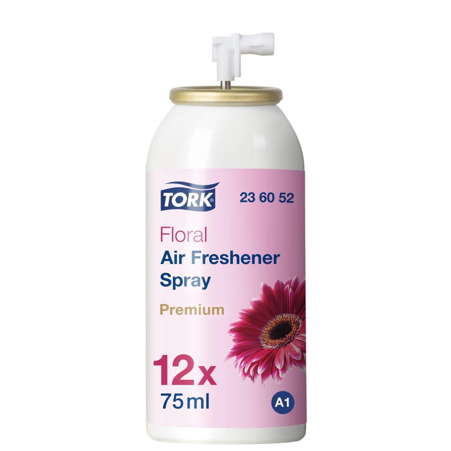 Luftfrisker Aerosol Tork Airfreshener Blomst 75ml med Parfume til Spray A1 disp,12 ds x 75 ml/krt