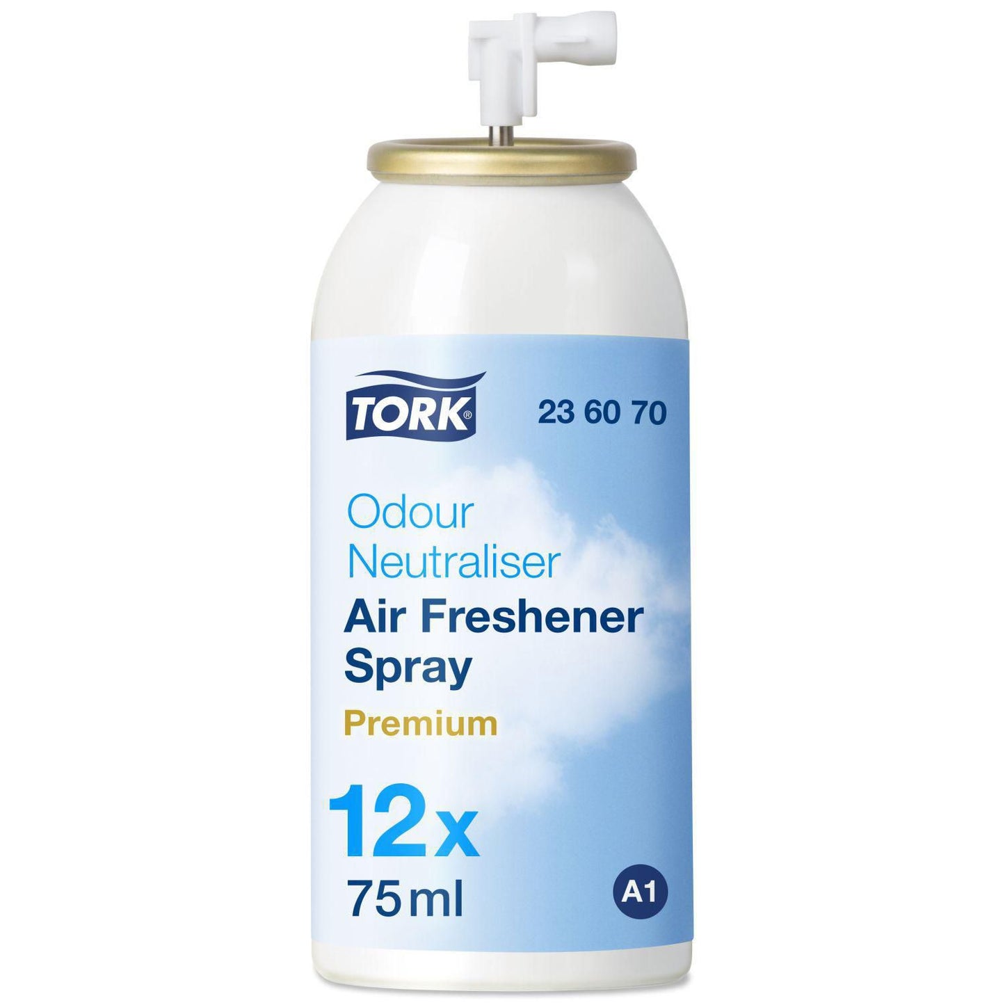 Luftfrisker Aerosol Tork Airfreshener Neutral 75ml med Parfume til Spray A1 disp,75 Ml/ds