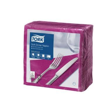 Middagsserviet, 1/4 Fold, 3-lags, 39x39, Lilla, Tork, ( 100 stk )