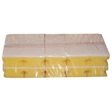 Skuresvamp 135x65x45 mm med Håndgreb Hvid,10 stk/pk