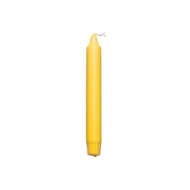 Kronelys Ø23x200 mm Brændetid 8 timer Overdryppede Stearin Gul,30 stk/pk