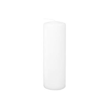 Bloklys 70x220 mm Brændetid ca. 95 timer Hvid,12 stk/krt