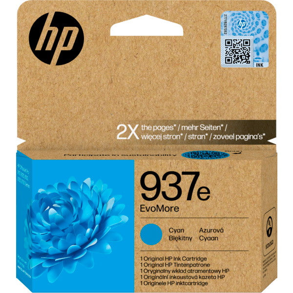 HP 937e blækpatron cyan 1650ark