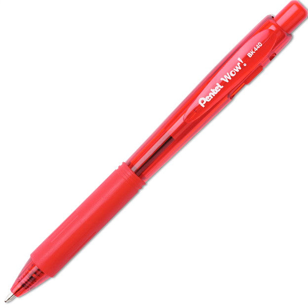 Pentel BK440 WOW kuglepen 0,5mm rød