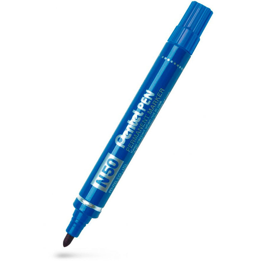 Pentel N50 permanent marker 2mm blå