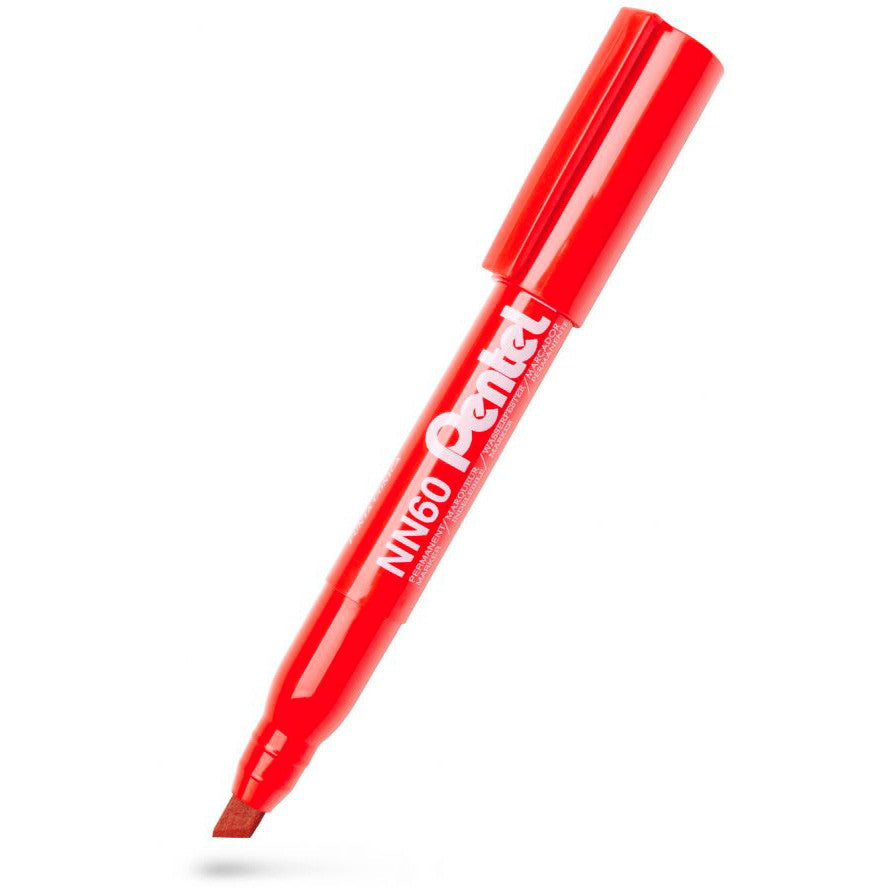 Pentel NN60 permanent marker 2-3mm rød