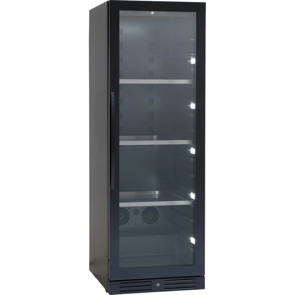 Scandomestic vinkøleskab 1 zone 461L metal/sort
