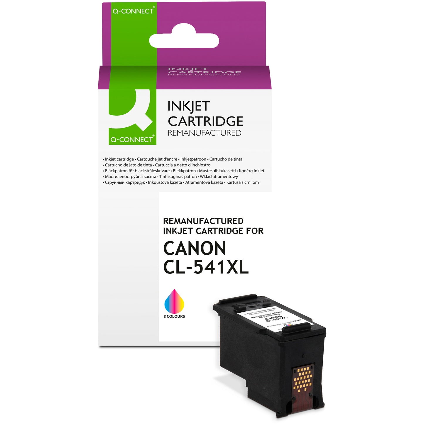 Q-connect CL-541XL blækpatron CMY 600ark