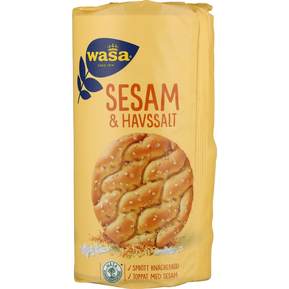 Wasa Runda knækbrød Sesam og Havsalt 290g