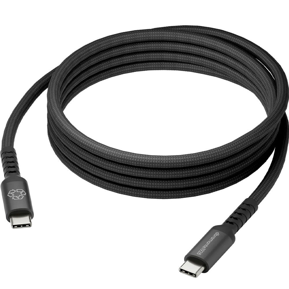 Dbramante1928 Re-Charge IT USB-C til USB-C kabel flettet 2m 100W sort