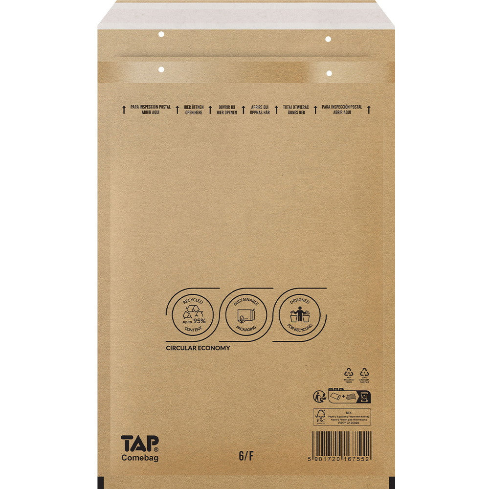 TAP 6 Boblekuvert 240x350mm brun