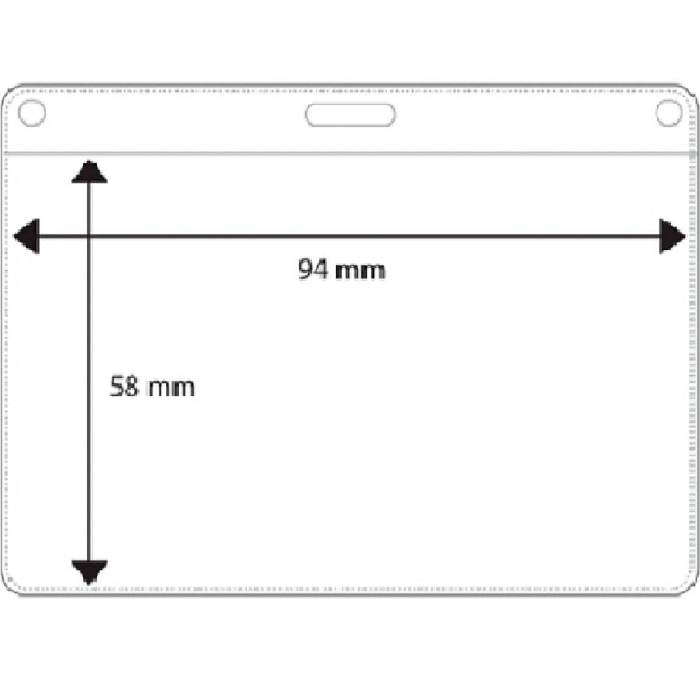 CardKeep Kongresmærke med hul til klemme på strop 60x90cm
